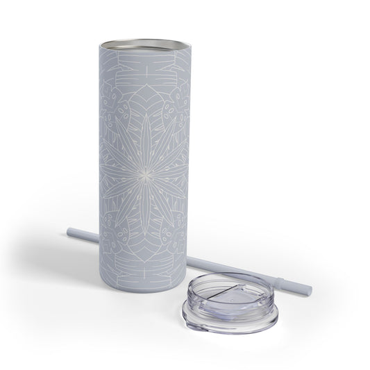 Chic Travel Tumbler, Floral Design, Eco-Friendly Travel Cup (free US shipping)