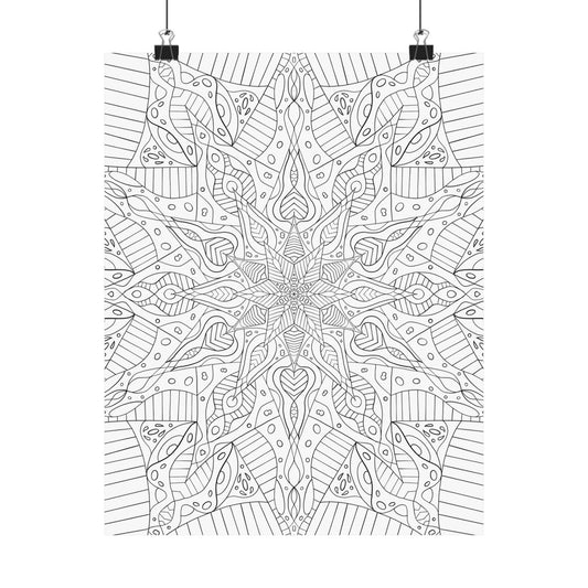 Coloring Wall Art Poster, 11x14in, (free US shipping)