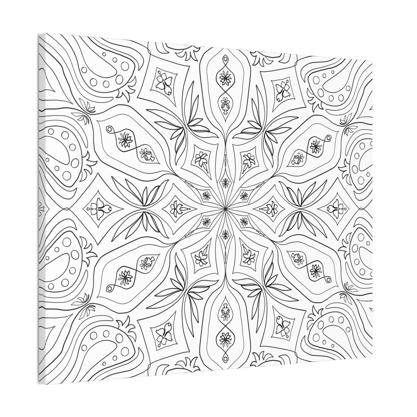 DIY Plantain Lily Mandala Canvas Wall Art (free US shipping)