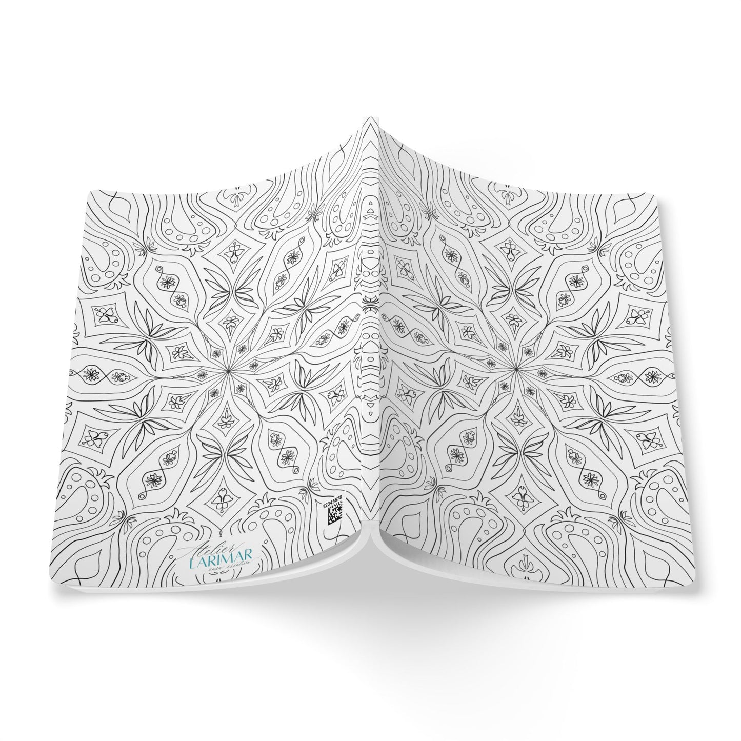 DIY Plantain Lily Mandala Softcover Journal (free US shipping)