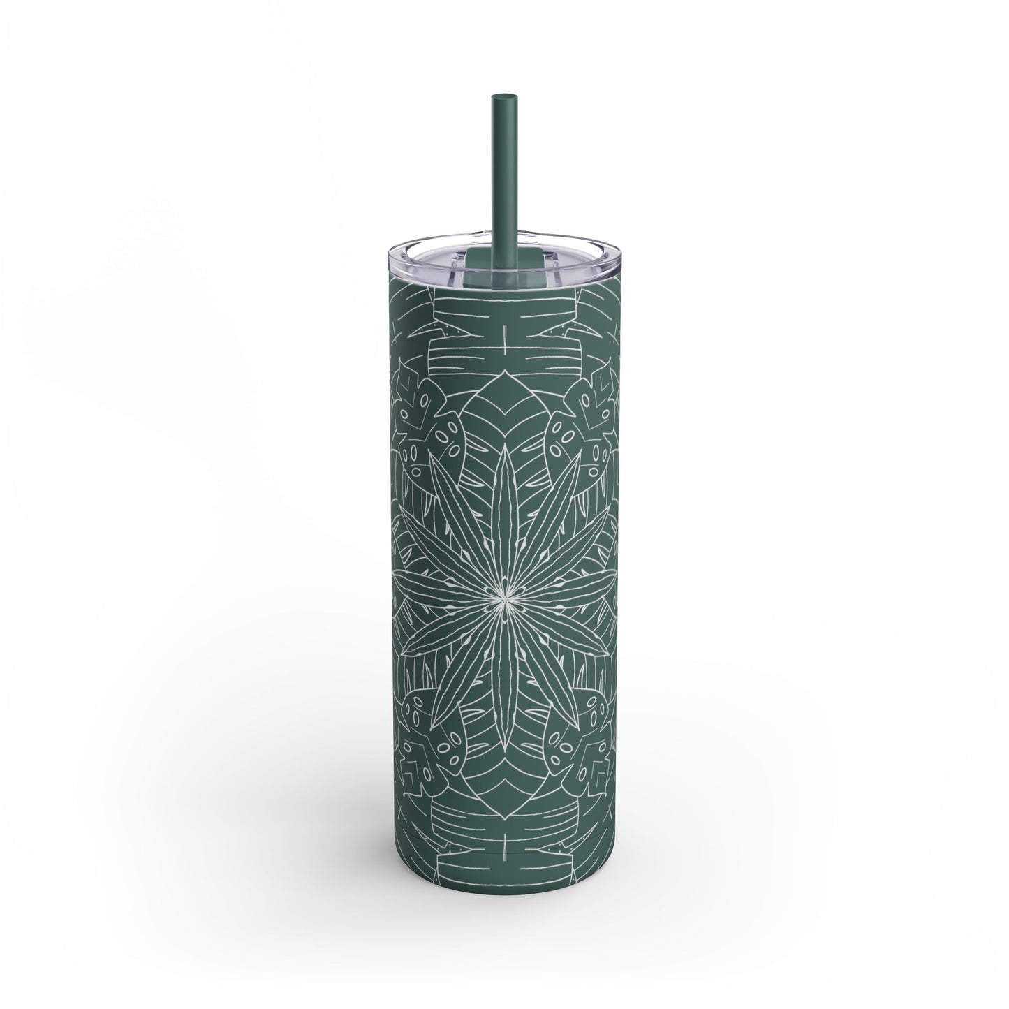 Chic Travel Tumbler, Floral Design, Eco-Friendly Travel Cup (free US shipping)