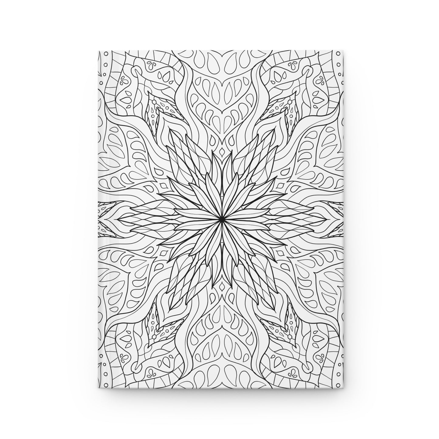 DIY Starburst Dahlia Mandala Hardcover Journal (free US shipping)