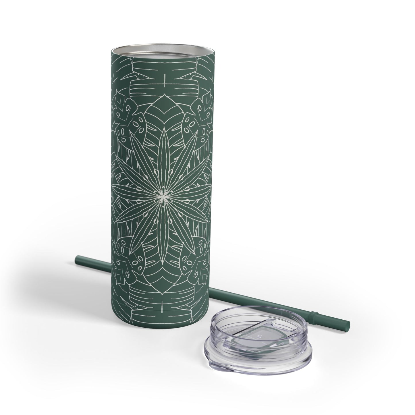 Chic Travel Tumbler, Floral Design, Eco-Friendly Travel Cup (free US shipping)