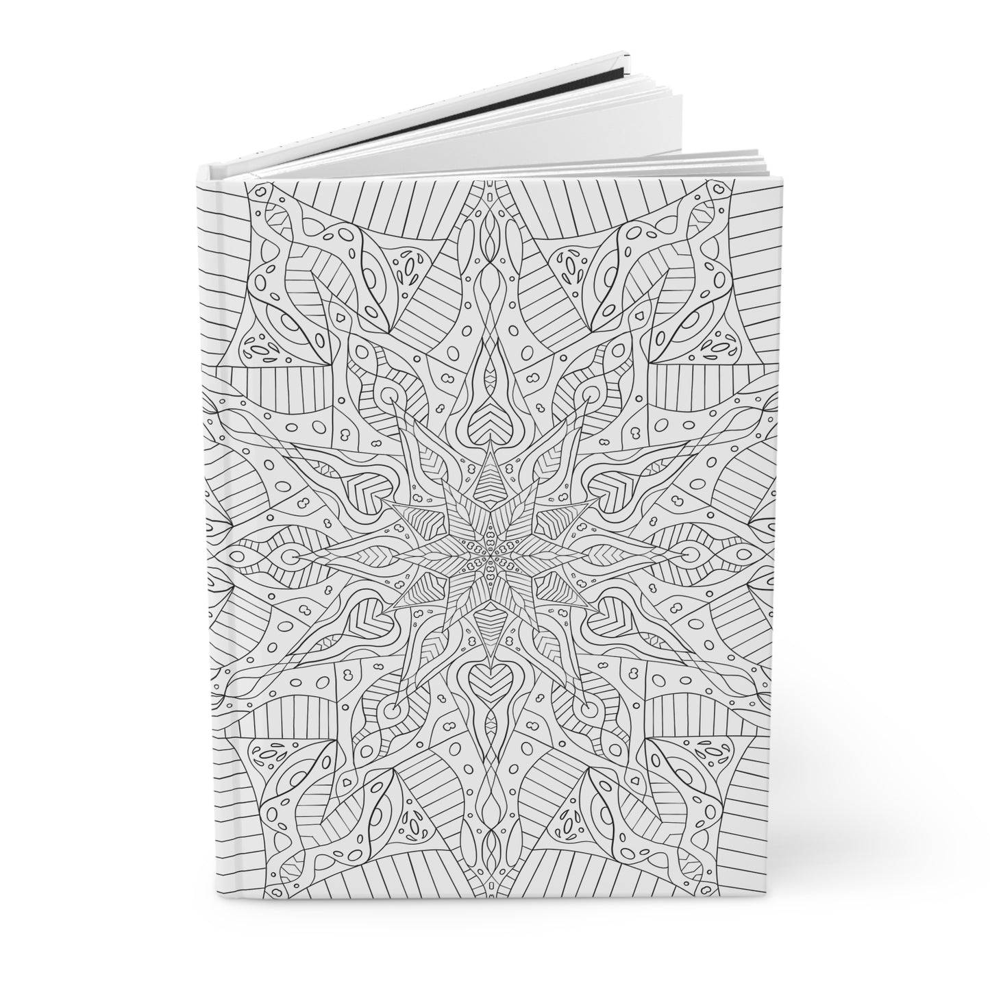 DIY Clematis Starburst Mandala Hardcover Journal (free US shipping)