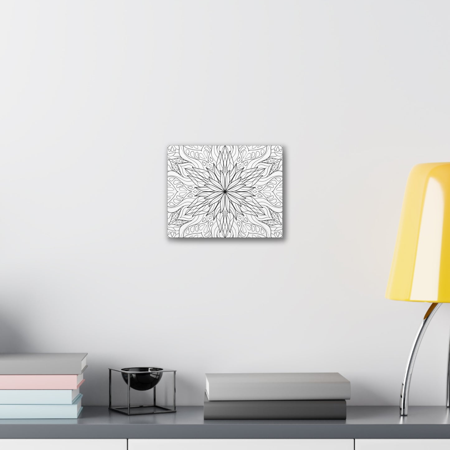 DIY Starburst Dahlia Mandala Canvas Wall Art (free US shipping)