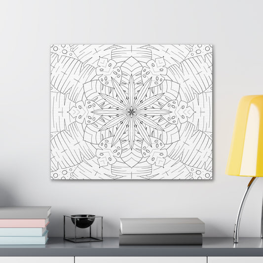 DIY Jungle Star Mandala Canvas Wall Art (free US shipping)