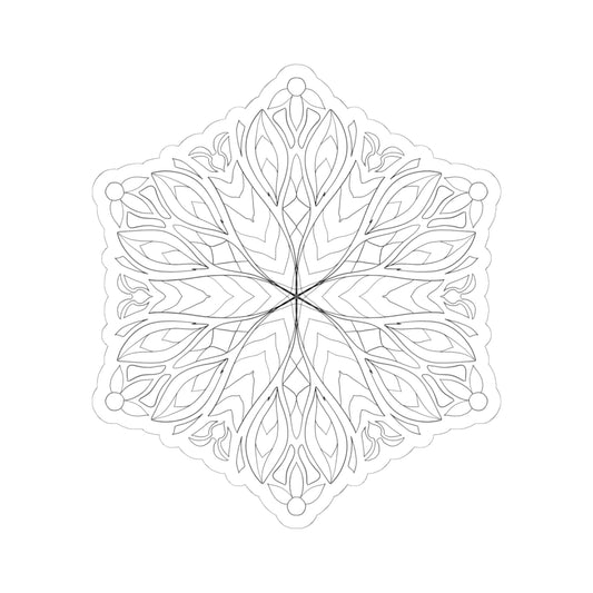 DIY Cornflower Mandala Inspired 6x6in Sticker (free US shipping)