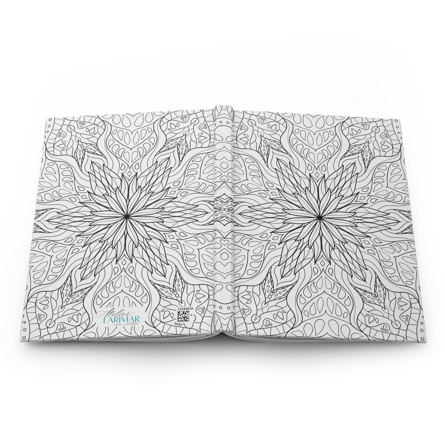 DIY Starburst Dahlia Mandala Hardcover Journal (free US shipping)