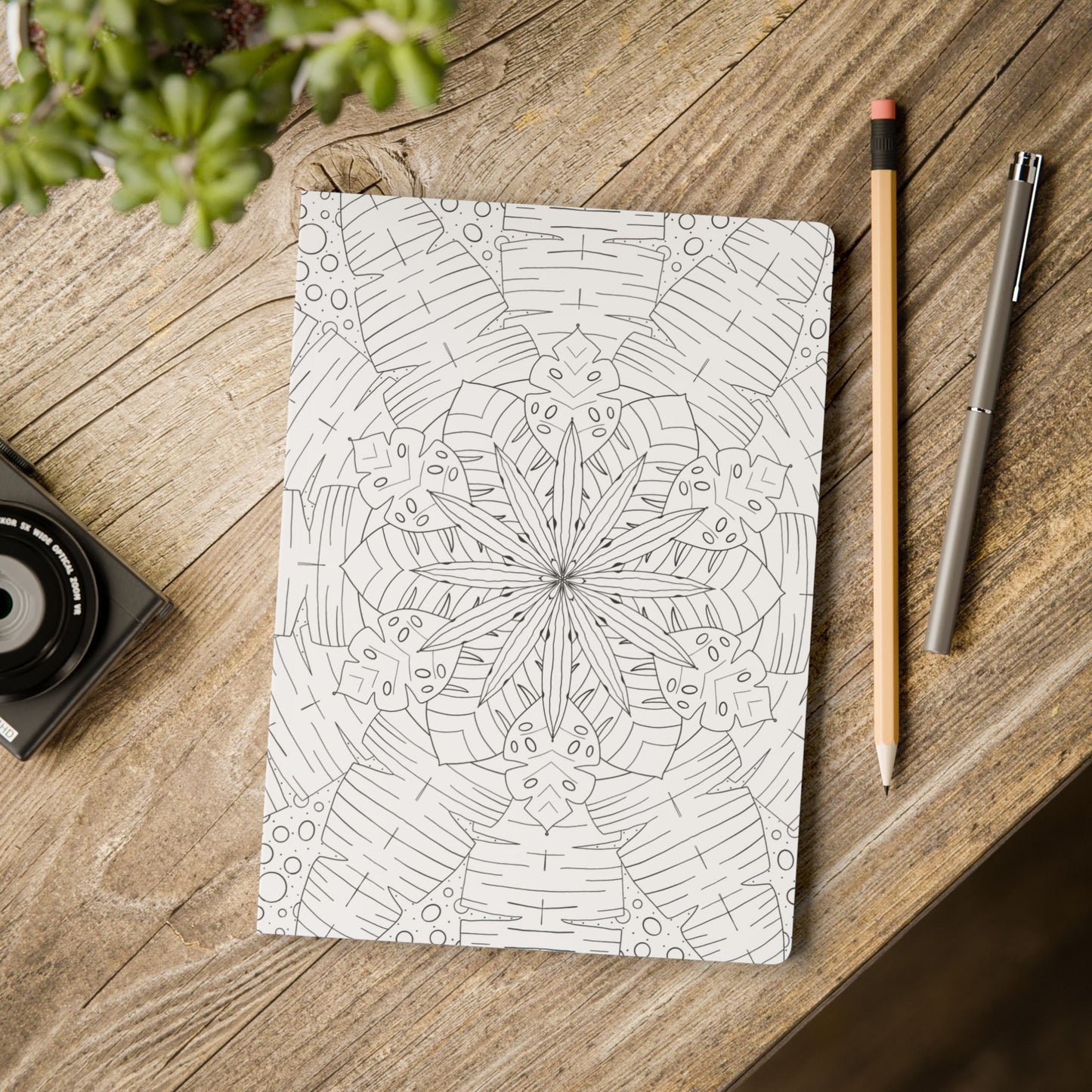 DIY Jungle Star Mandala Softcover Journal (free US shipping)