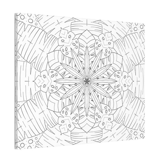 DIY Jungle Star Mandala Canvas Wall Art (free US shipping)