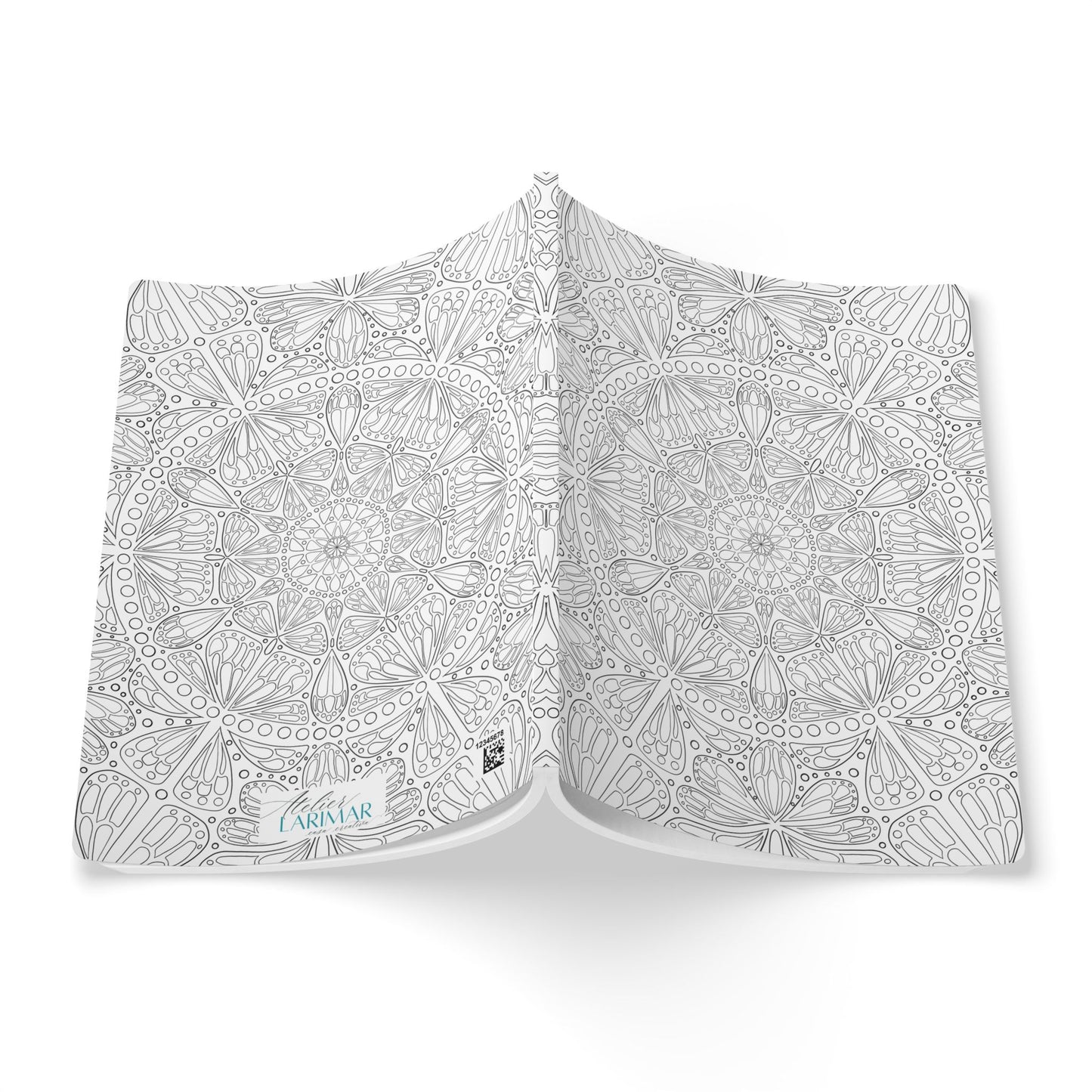 DIY Monarch Butterfly Mandala Softcover Journal (free US shipping)