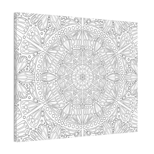 DIY Monarch Butterfly Mandala Canvas Wall Art (free US shipping)