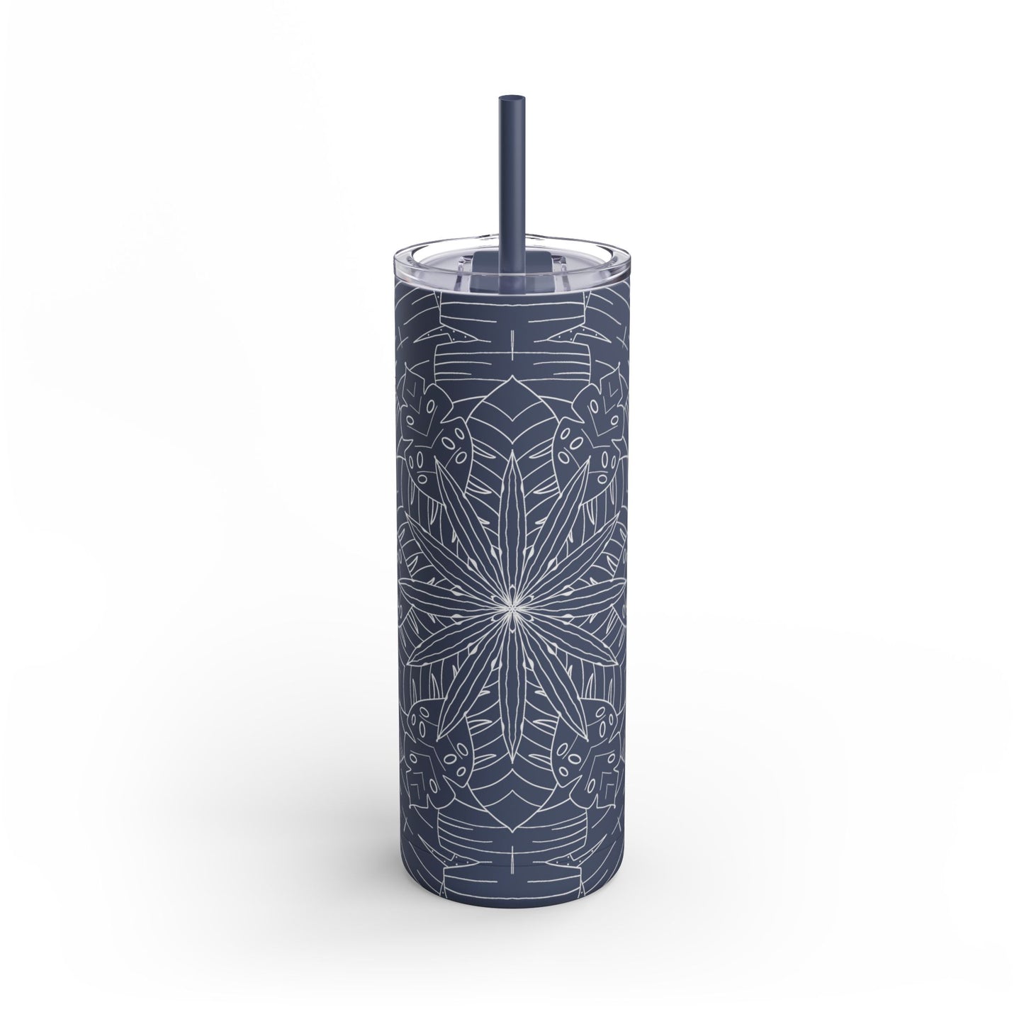 Chic Travel Tumbler, Floral Design, Eco-Friendly Travel Cup (free US shipping)