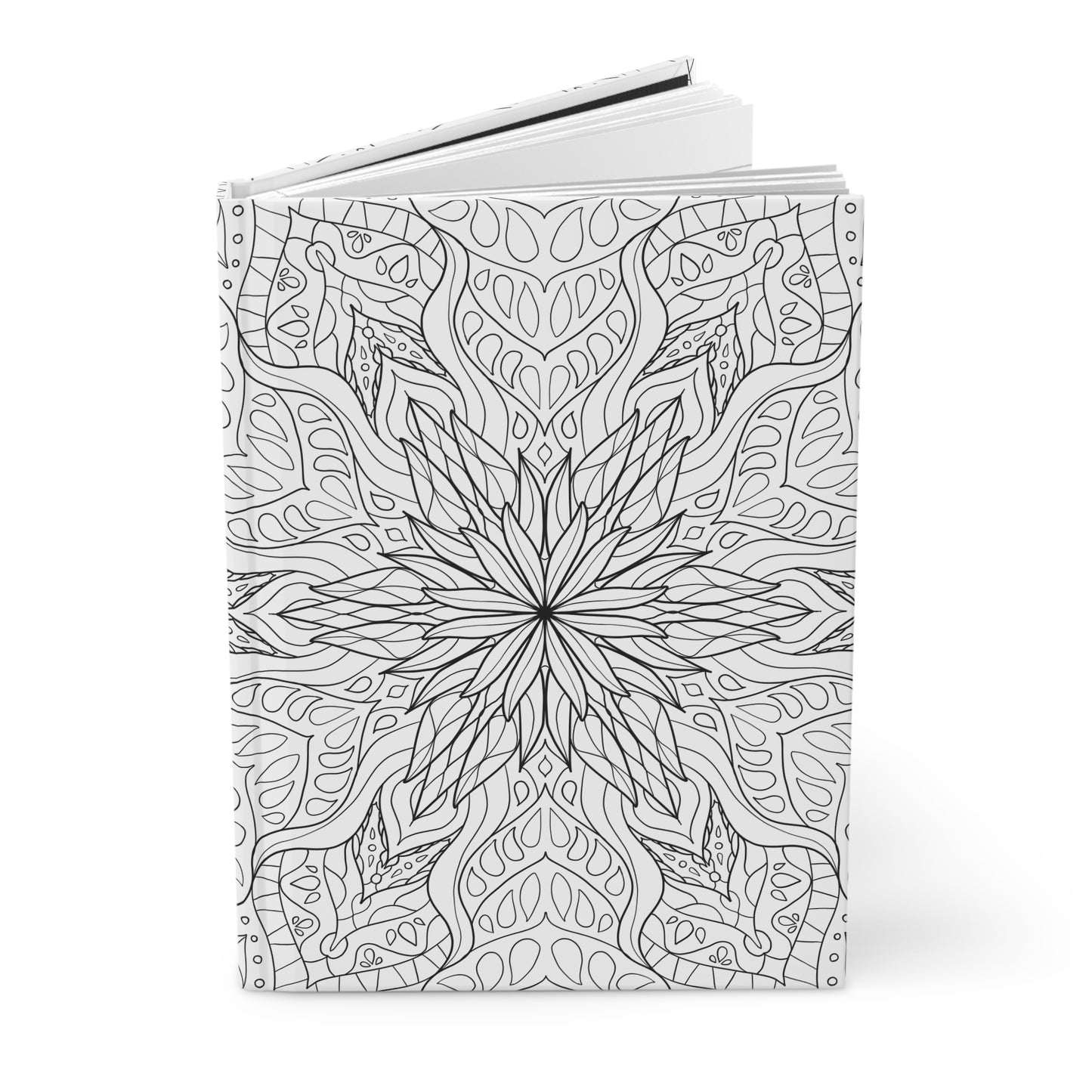 DIY Starburst Dahlia Mandala Hardcover Journal (free US shipping)
