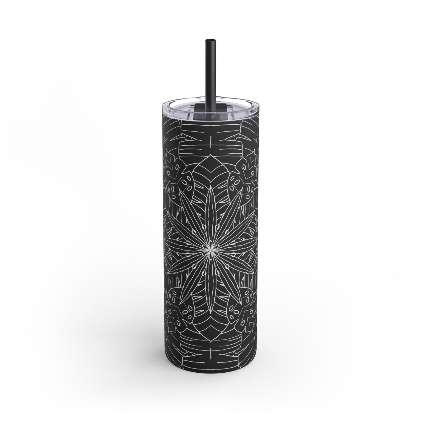 Chic Travel Tumbler, Floral Design, Eco-Friendly Travel Cup (free US shipping)