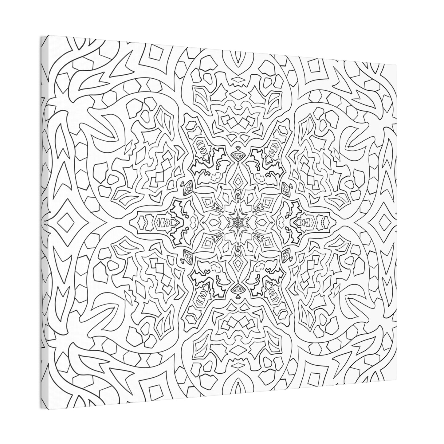 DIY Passionflower Mandala Canvas Wall Art (free US shipping)