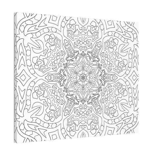 DIY Passionflower Mandala Canvas Wall Art (free US shipping)
