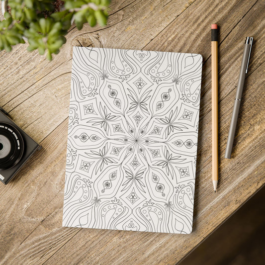 DIY Plantain Lily Mandala Softcover Journal (free US shipping)