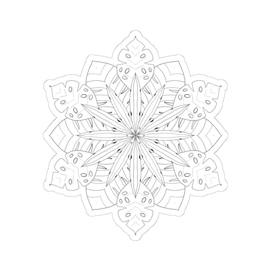 DIY Jungle Star Mandala 6x6 inch Kiss-cut Sticker (free US shipping)