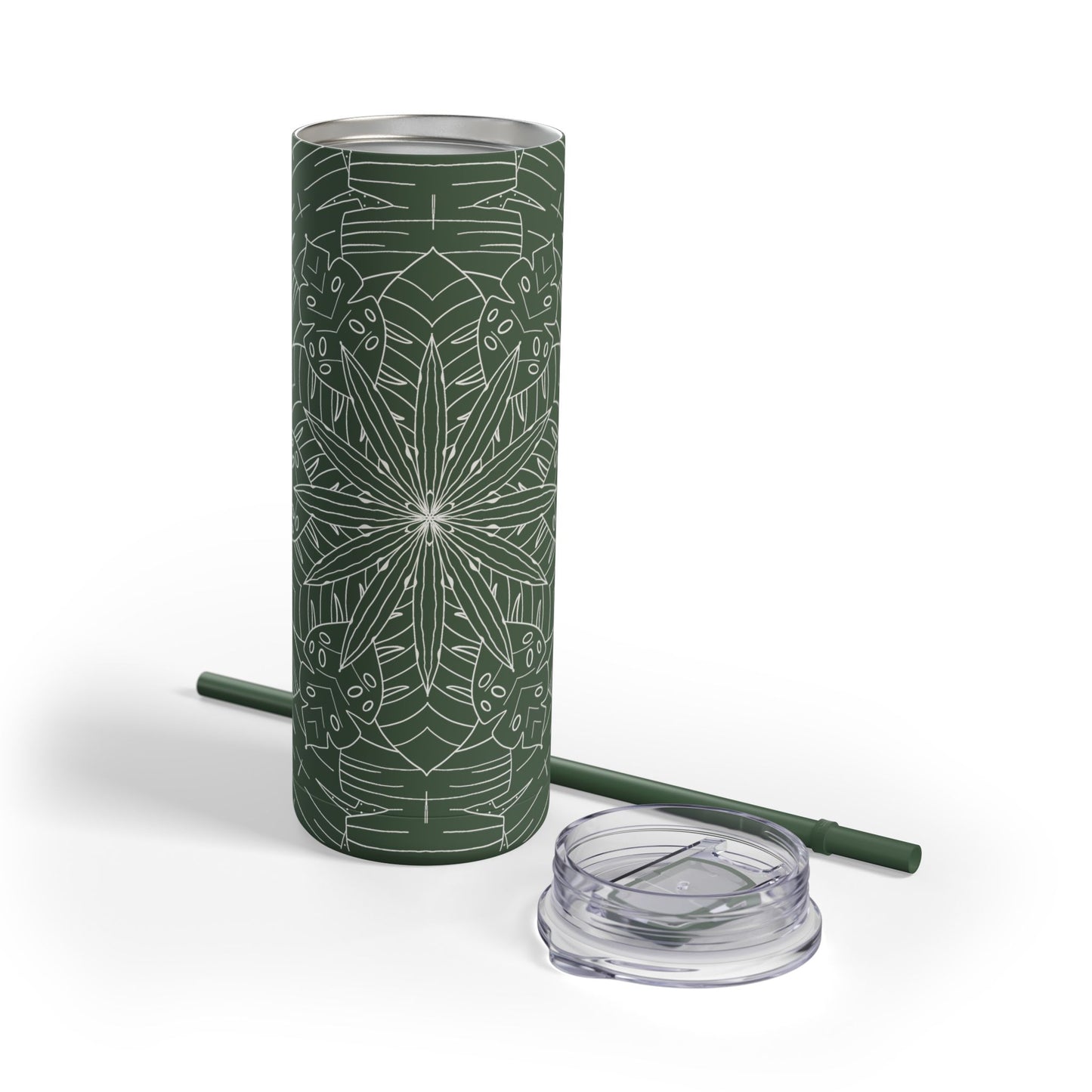 Chic Travel Tumbler, Floral Design, Eco-Friendly Travel Cup (free US shipping)