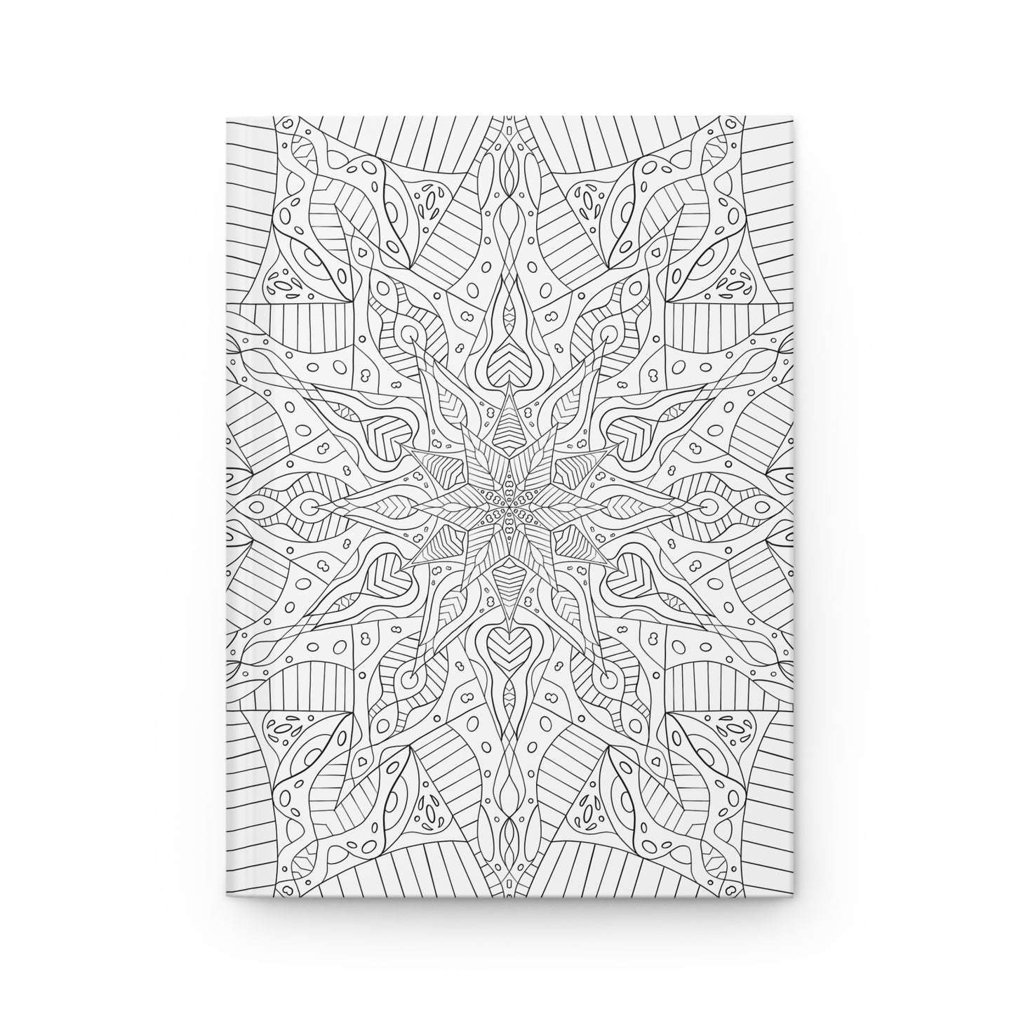 DIY Clematis Starburst Mandala Hardcover Journal (free US shipping)