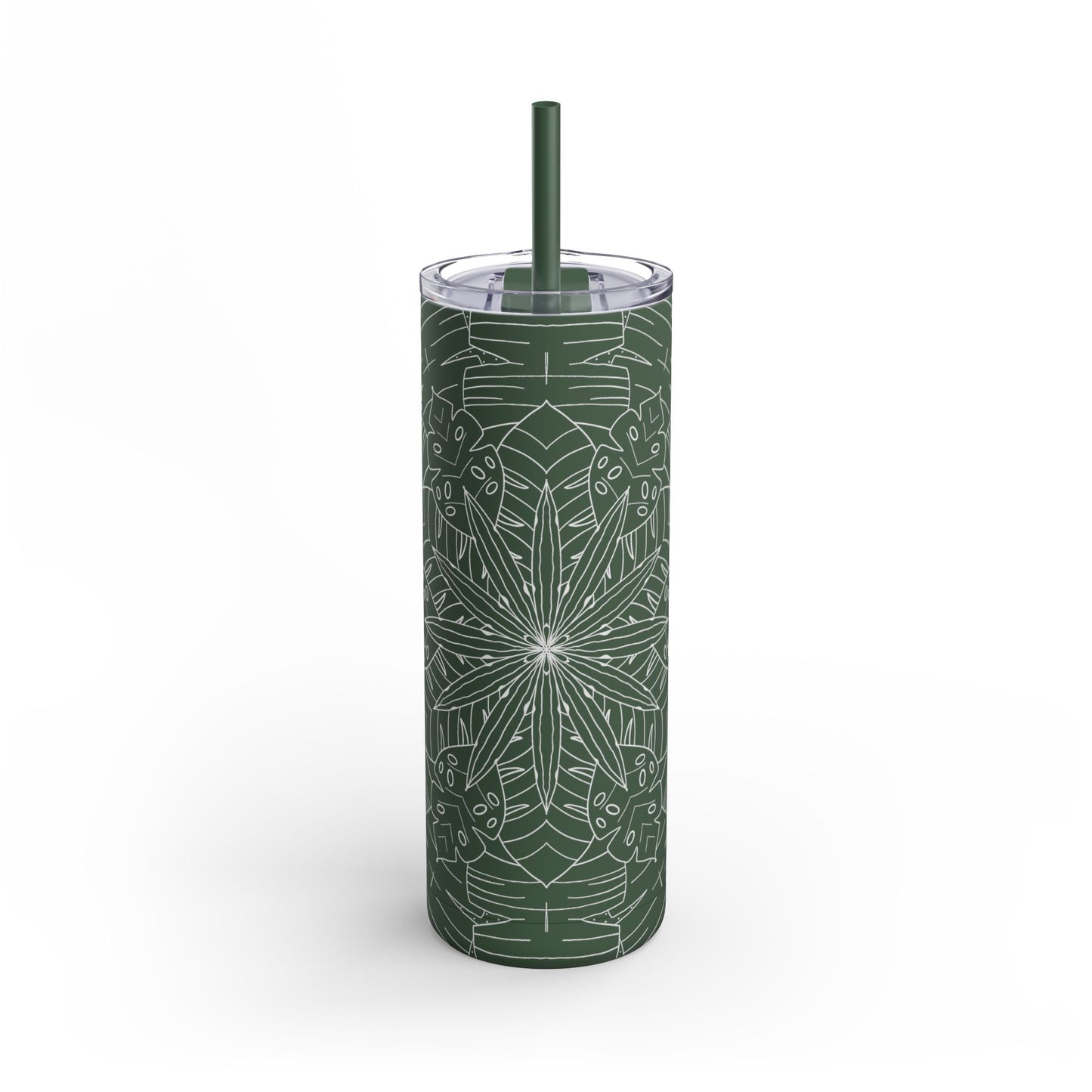 Chic Travel Tumbler, Floral Design, Eco-Friendly Travel Cup (free US shipping)