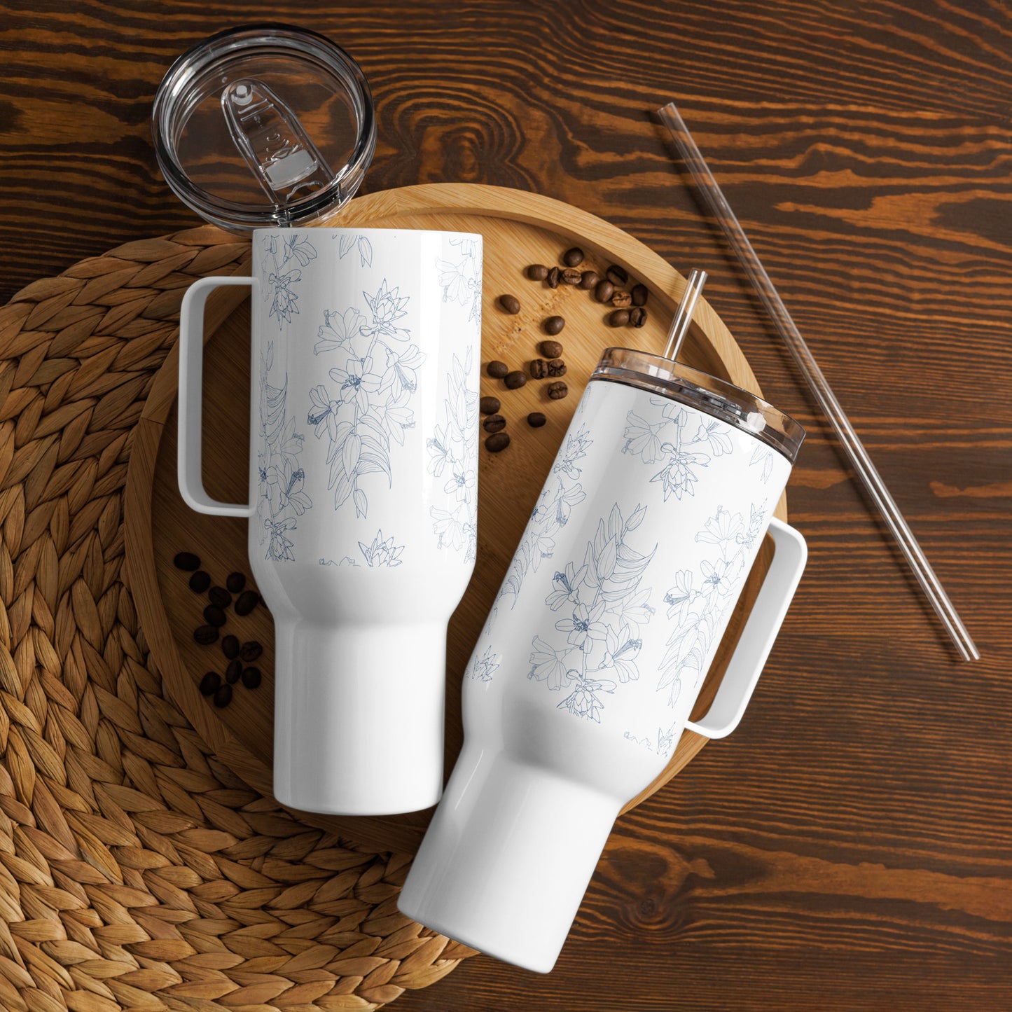 Customizable Lilies' Strut Collection Travel Mug (free US shipping)